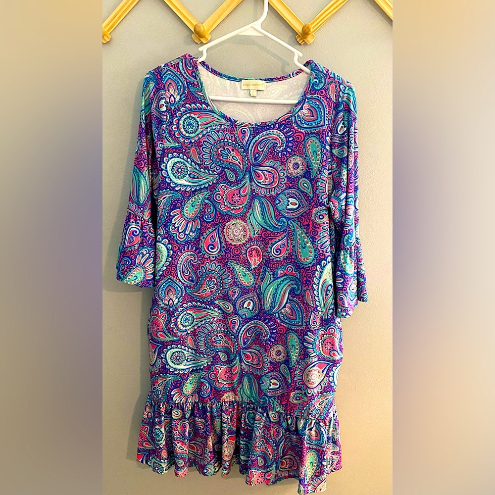 Simply Southern Small Drop Waist Dress EUC